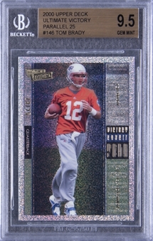2000 Ultimate Victory Parallel #146 Tom Brady Rookie Card (#13/25) – BGS GEM MINT 9.5